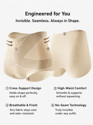 5-Pack Women's Seamless High Waist Tummy Control Panties