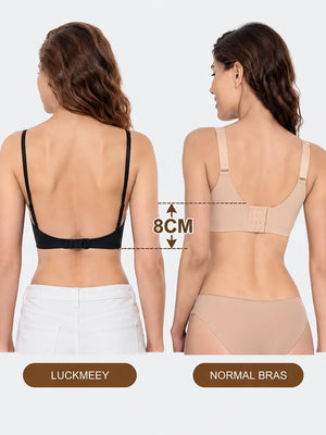 Women Seamless Invisible Low‑Back Backless Bra
