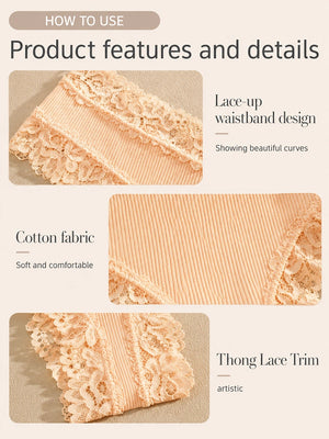 10-Pack Women's Cotton Lace Bikini Panties