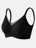 Women's Low-Back Deep V Seamless Bra with Jelly Support