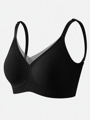 Women's Low-Back Deep V Seamless Bra with Jelly Support