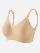 Women's Low-Back Deep V Seamless Bra with Jelly Support