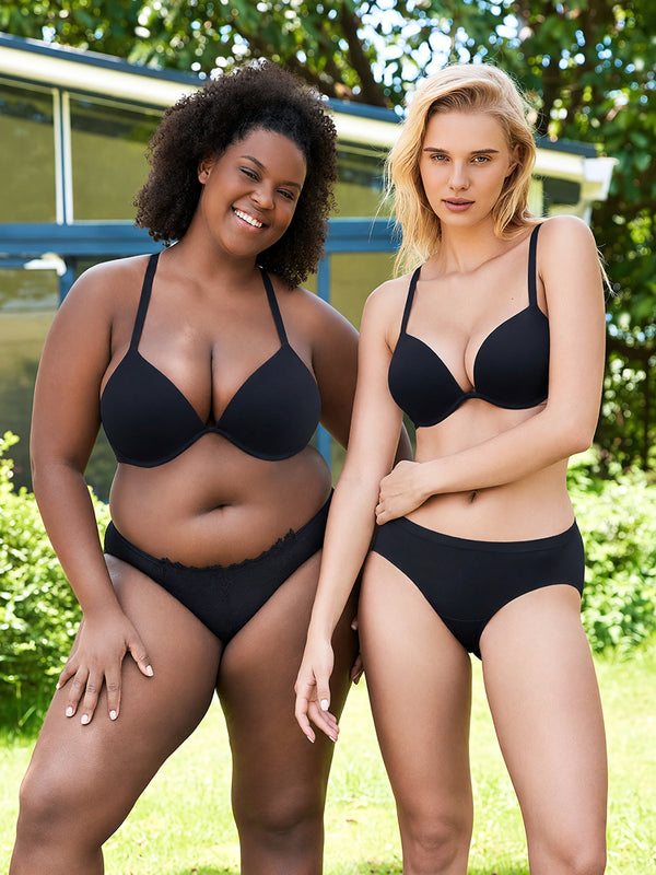 Deep V Seamless Push-Up T-Shirt Bra