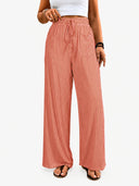 Striped High-Waist Wide Leg Pants