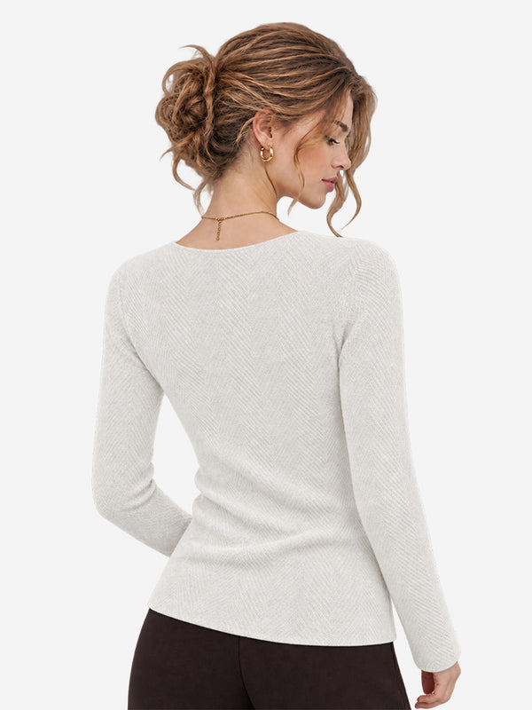 Women’s Fine Wool Boat Neck Knit Sweater