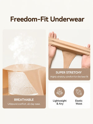 5-Pack Seamless Camel Toe Cover Thong