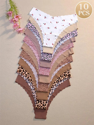 Seamless Scallop Trim Briefs