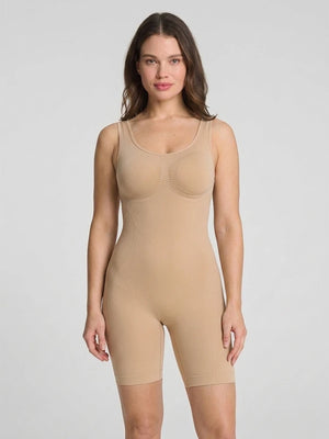Back Pull Down Easy Bathroom Shaping Bodysuit | Tummy & Butt Contour Shapewear