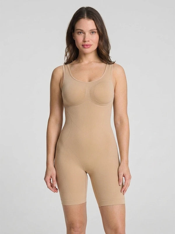 Back Pull Down Easy Bathroom Shaping Bodysuit | Tummy & Butt Contour Shapewear