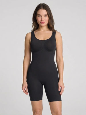 Back Pull Down Easy Bathroom Shaping Bodysuit | Tummy & Butt Contour Shapewear