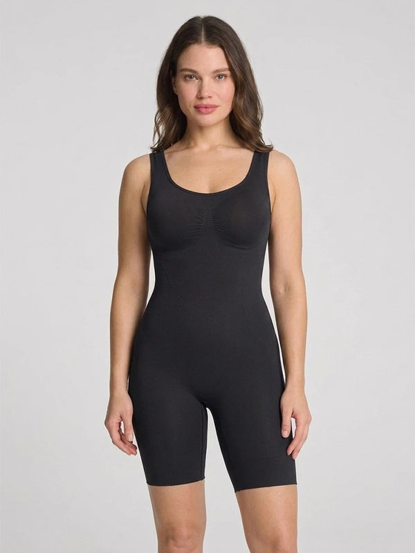 Back Pull Down Easy Bathroom Shaping Bodysuit | Tummy & Butt Contour Shapewear