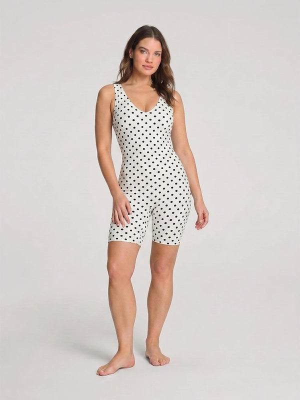 Back Pull Down Easy Bathroom Shaping Bodysuit | Tummy & Butt Contour Shapewear
