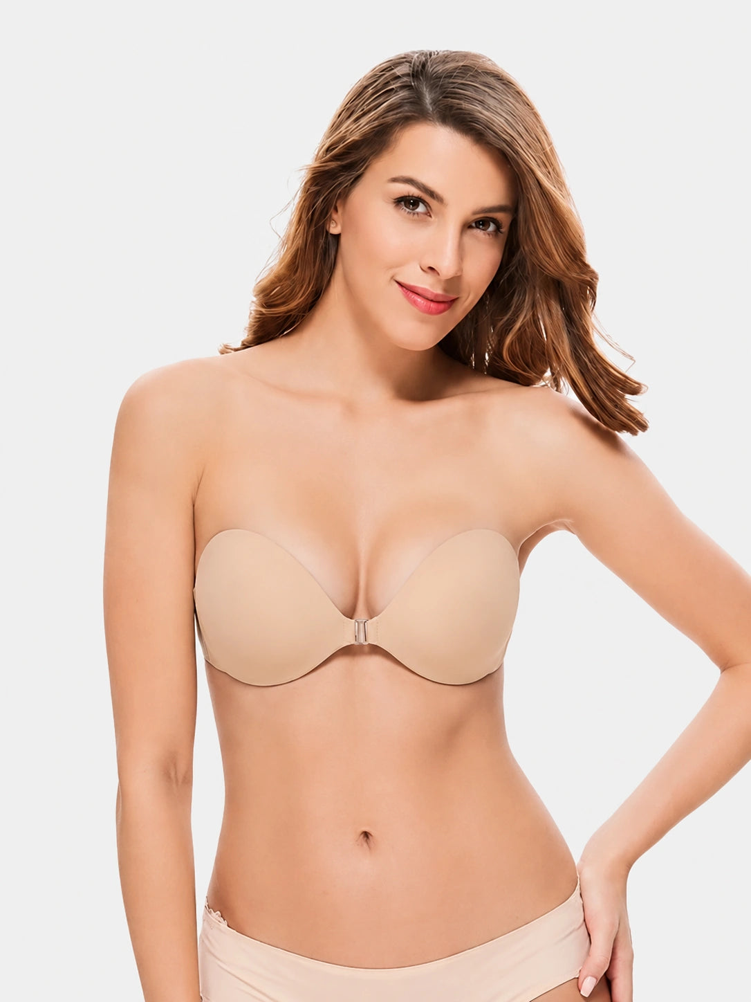 Reusable Push-Up Adhesive Bra with Replaceable Pads