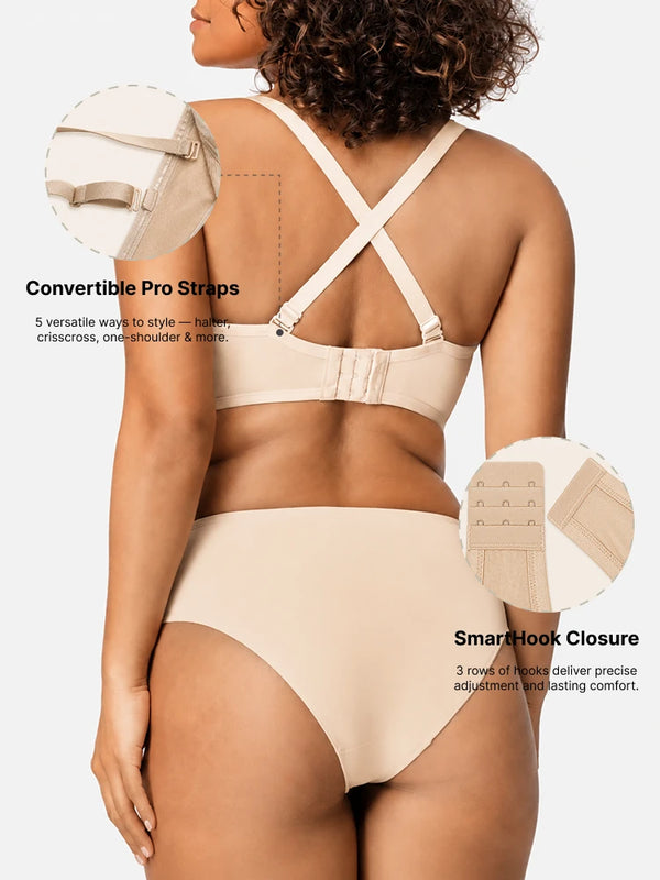 Sheer Mesh Unlined Underwire Strapless Balconette Bra